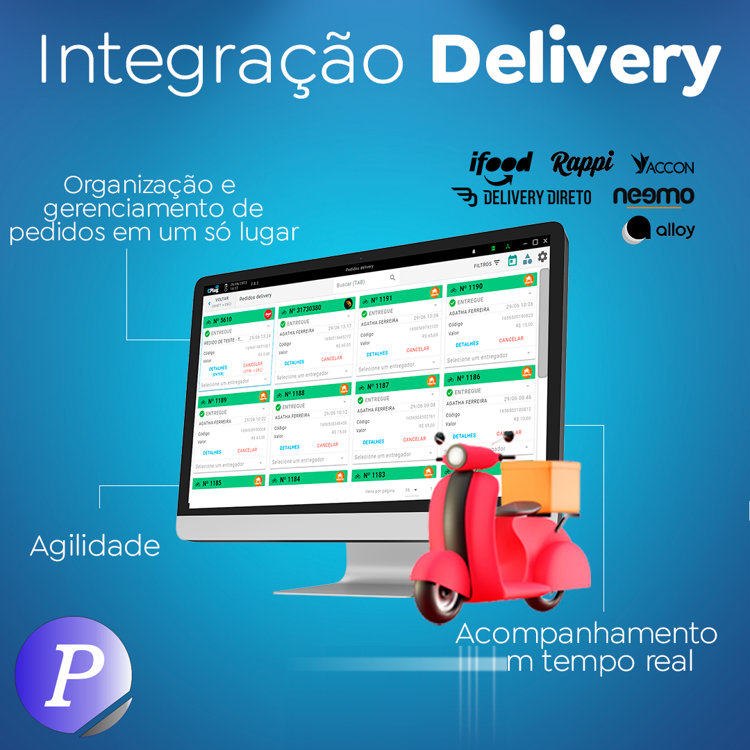 Tela de integra&ccedil;&atilde;o delivery