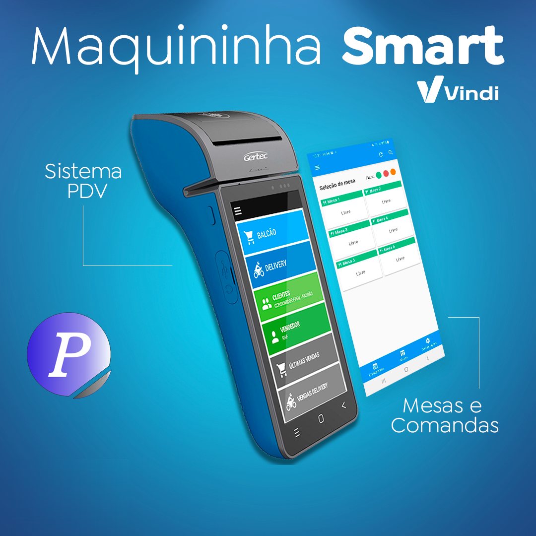 Maquininha Smart com sistema