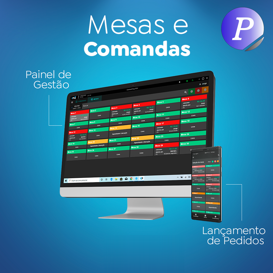 Mesas e comandas