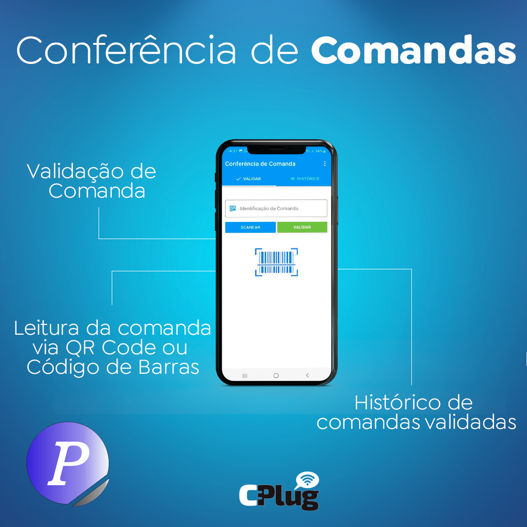 Confer&ecirc;ncia de comandas CPlug