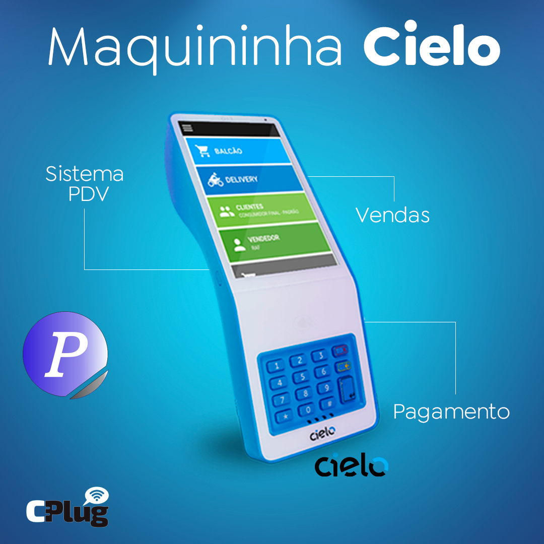Maquininha Cielo com CPlug